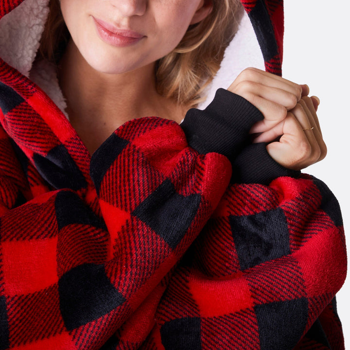 Roter Karo HappyHoodie