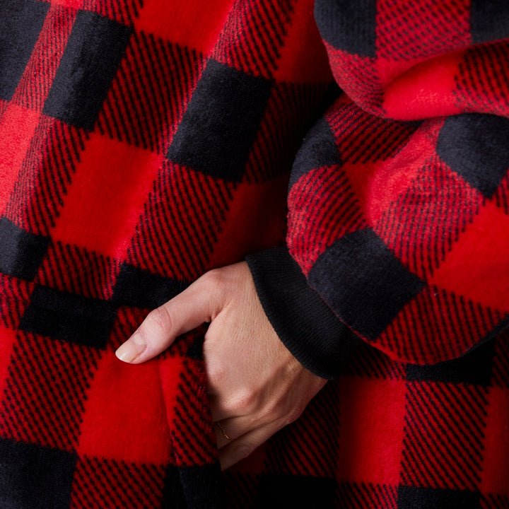 Roter Karo HappyHoodie