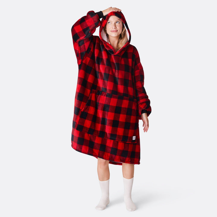 Roter Karo HappyHoodie