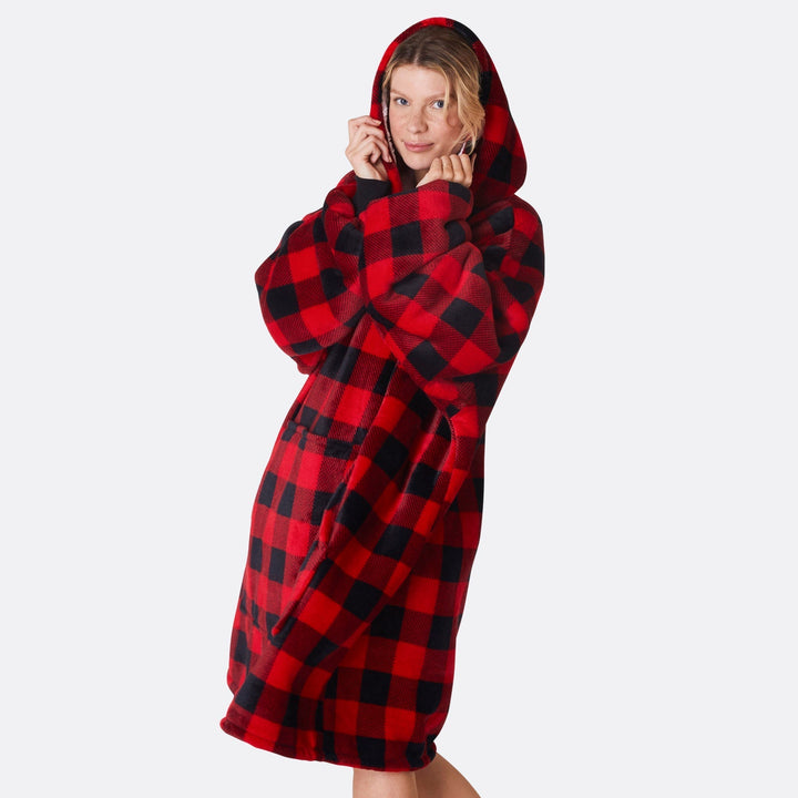 Roter Karo HappyHoodie