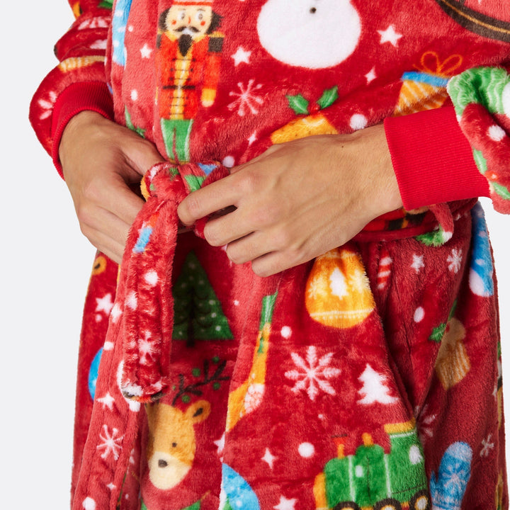 Roter Weihnachtstraum Morgenmantel