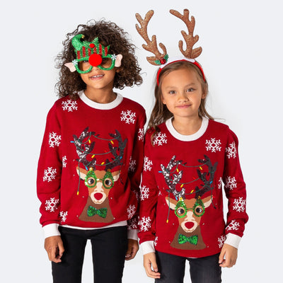Rudolf Weihnachtspullover Kinder