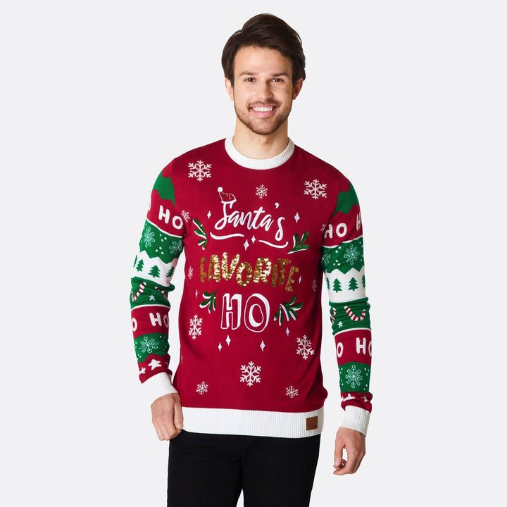 Santa's Favorite Ho Weihnachtspullover Herren