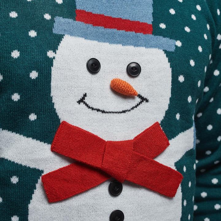 Schneemann Weihnachtspullover Damen