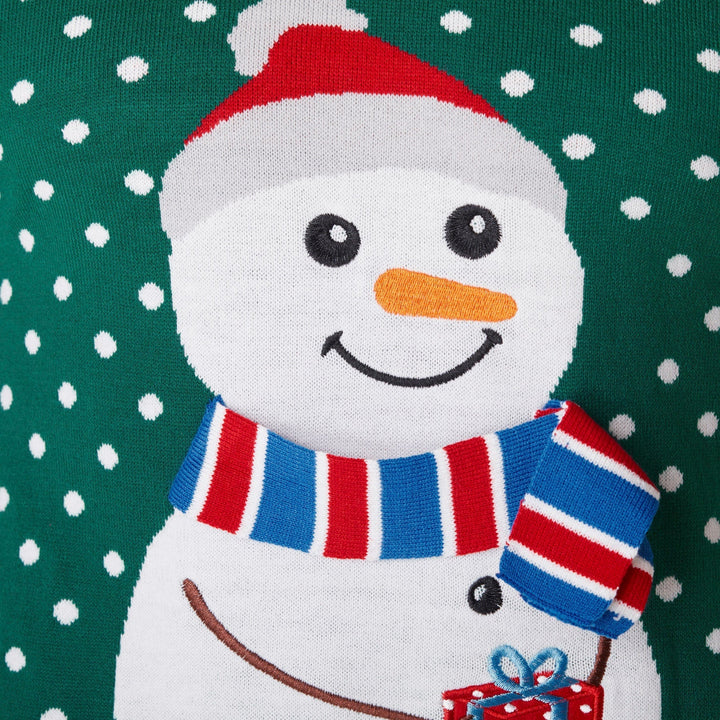 Schneemann Weihnachtspullover Damen