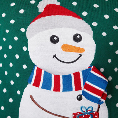 Schneemann Weihnachtspullover Herren