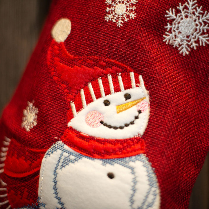 Schneemann Weihnachtsstrumpf