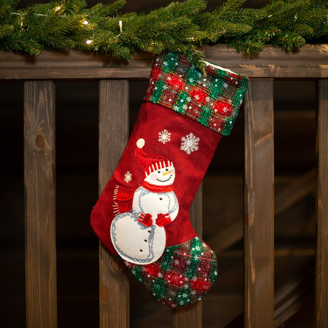 Schneemann Weihnachtsstrumpf