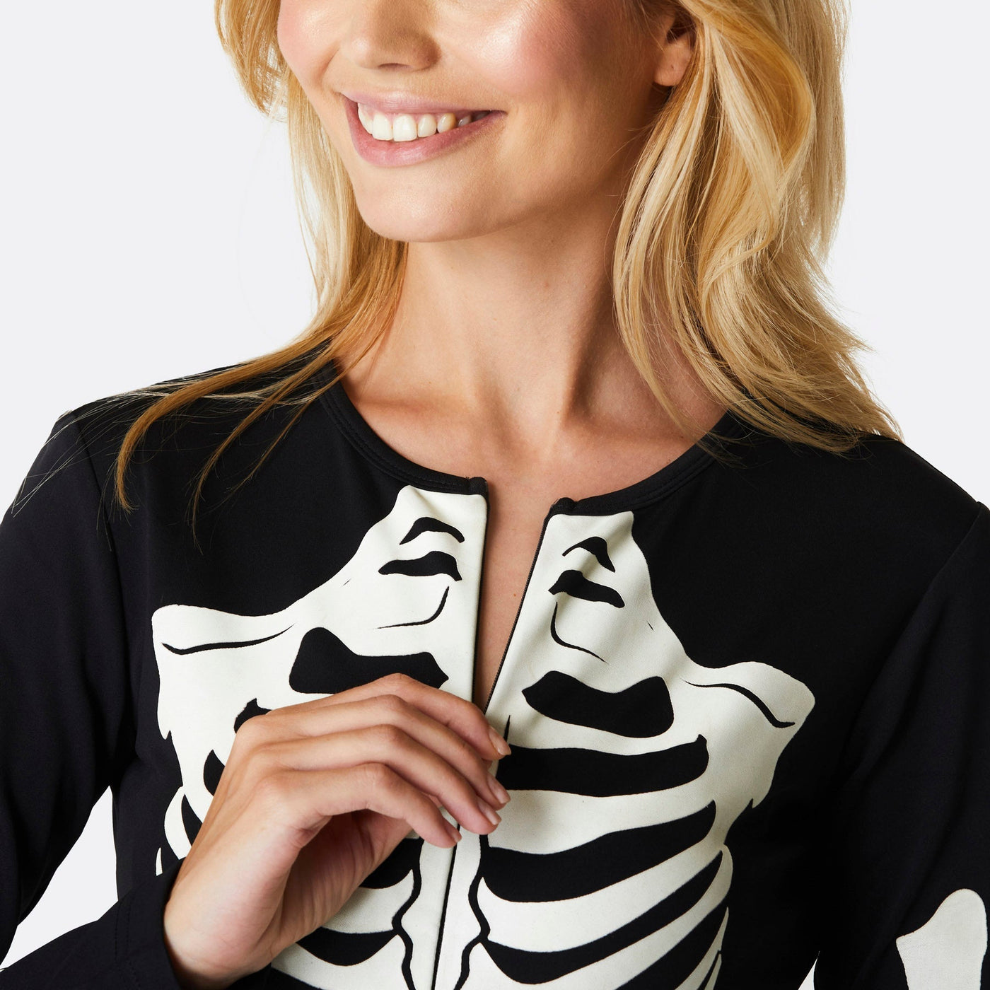Skelett Halloween Bodysuit Damen