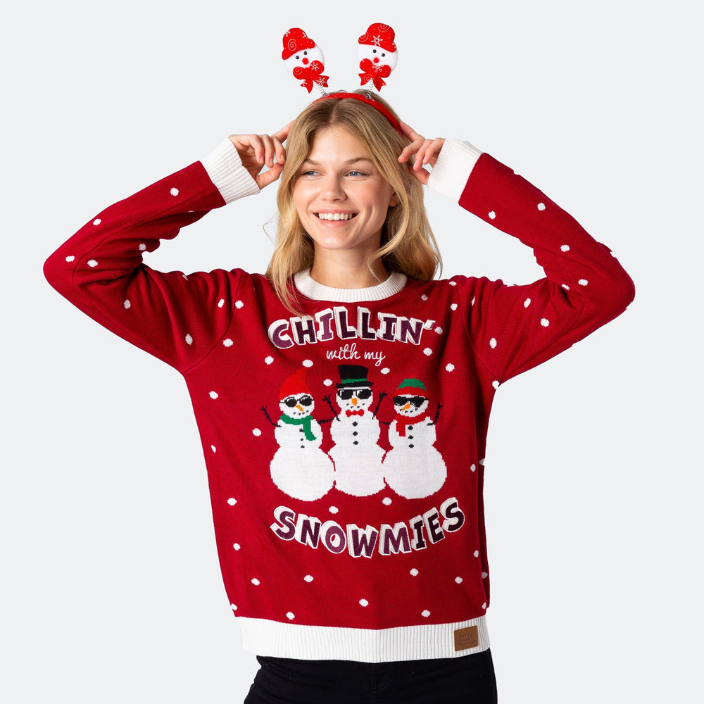 Snowmies Weihnachtspullover Damen