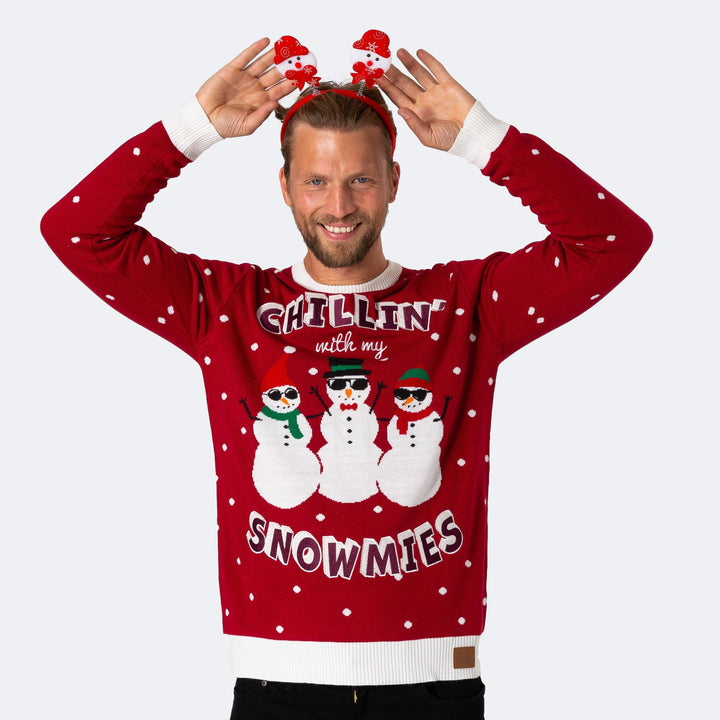 Snowmies Weihnachtspullover Herren