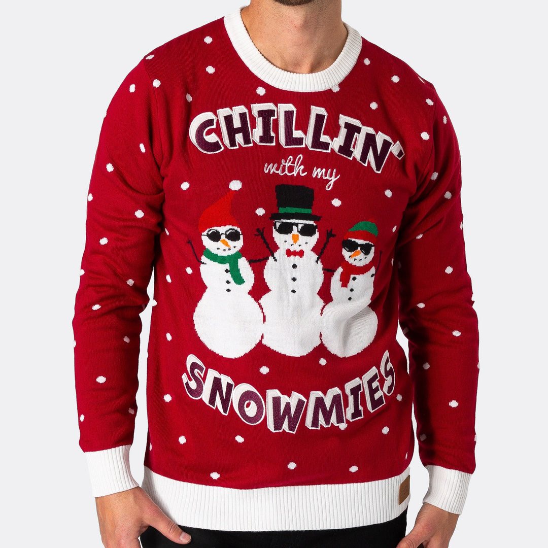 Snowmies Weihnachtspullover Herren