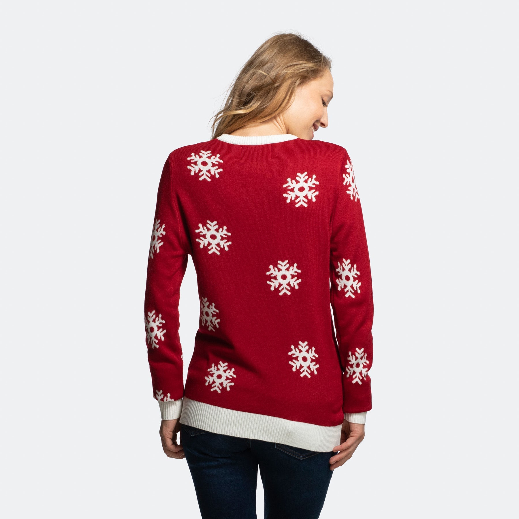 Weihnachtspullover Damen – Lustige Ugly Christmas Sweater, Bis Größe 3XL, Mit Rentier & Wichtel-Motiven