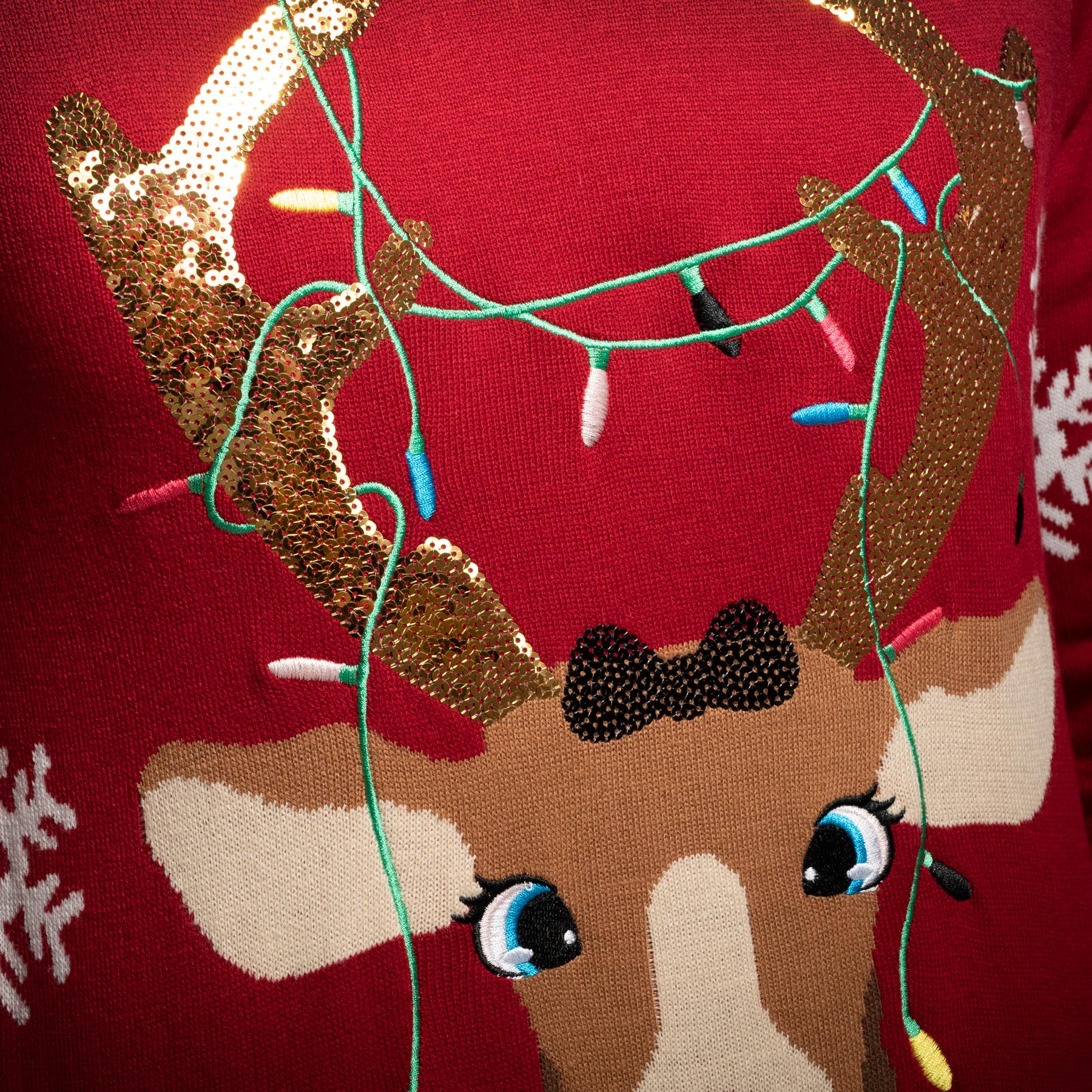 Weihnachtspullover Damen – Lustige Ugly Christmas Sweater, Bis Größe 3XL, Mit Rentier & Wichtel-Motiven