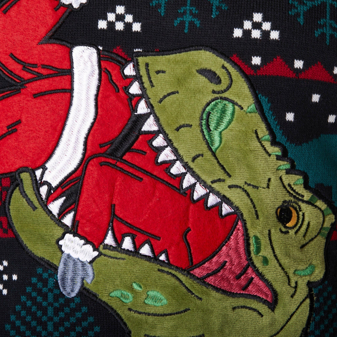 T-Rex Weihnachtspullover Herren
