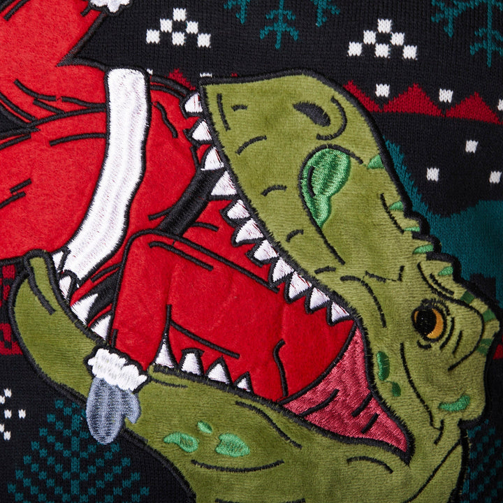 T-Rex Weihnachtspullover Herren