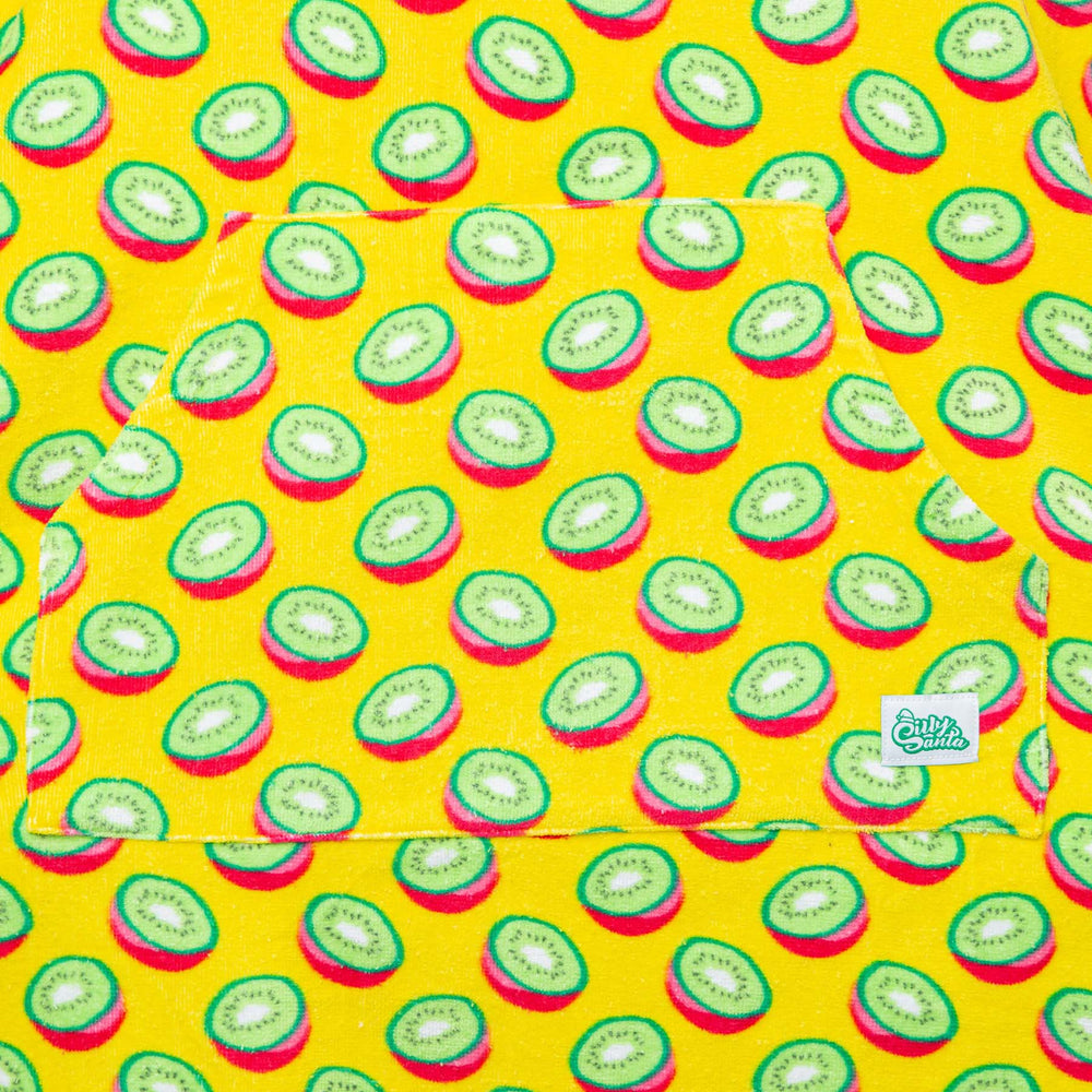 Tropische Kiwi Badeponcho Kinder