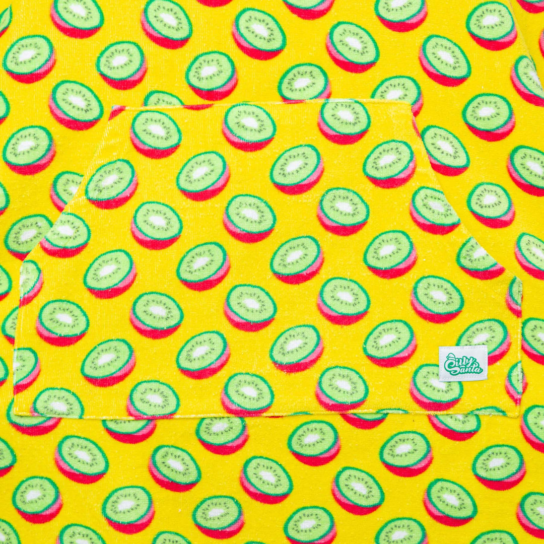 Tropische Kiwi Badeponcho Kinder