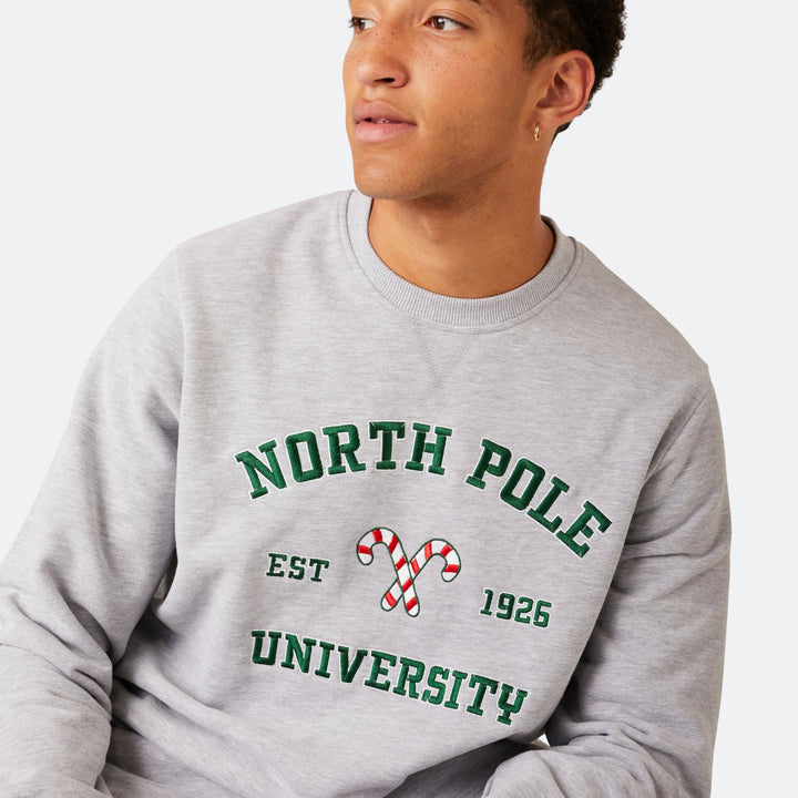 North Pole University Weihnachts-Sweatshirt Herren