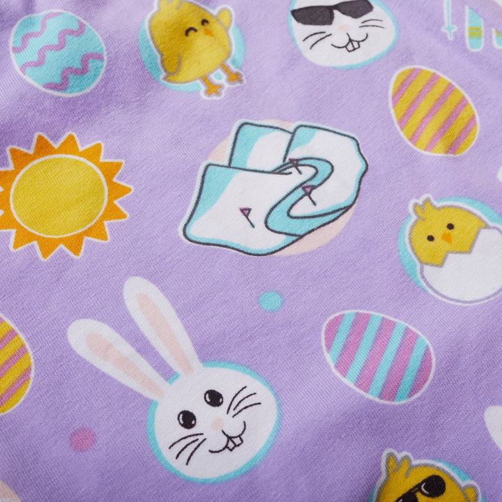 Violetter Osterpyjama Kinder