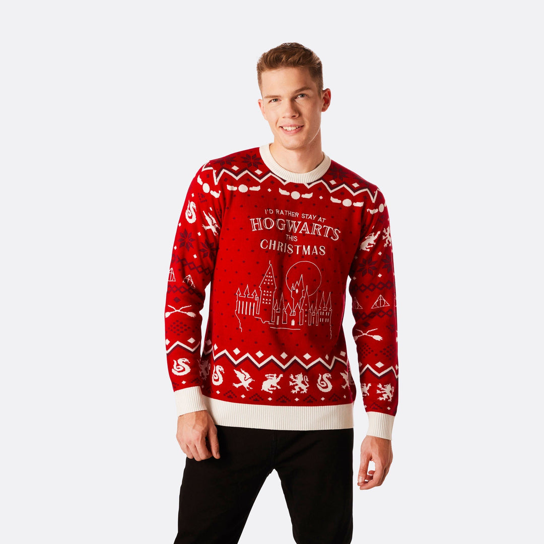 Hogwarts Weihnachtspullover Herren