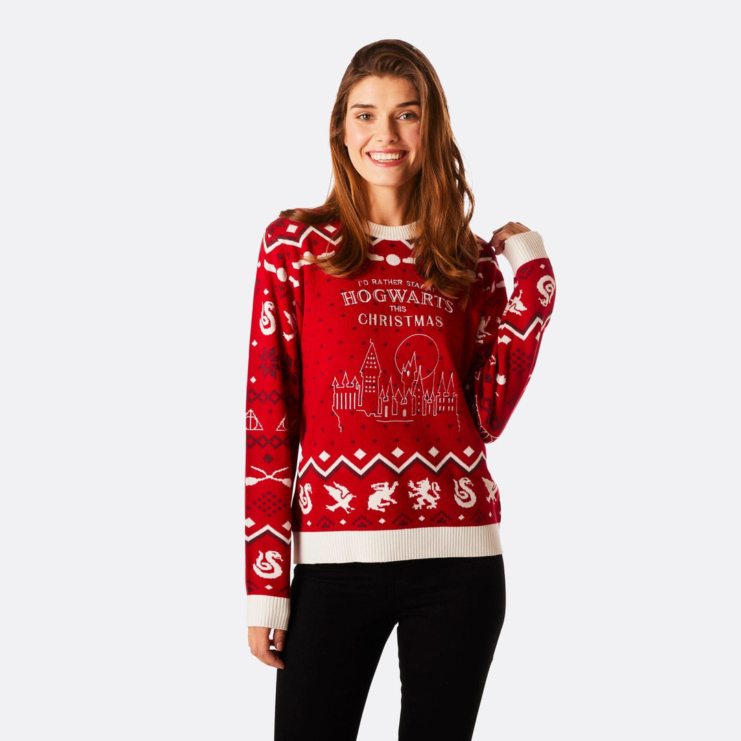 Hogwarts Weihnachtspullover Damen