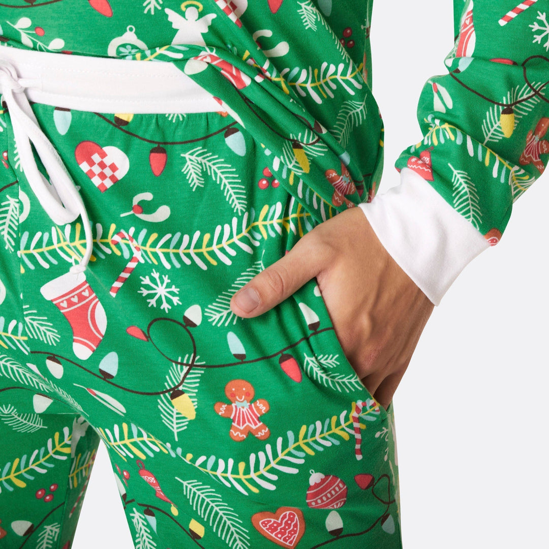 Weihnachtsbaum Weihnachtspyjama Herren