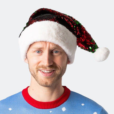 Weihnachtsmütze mit Pailetten