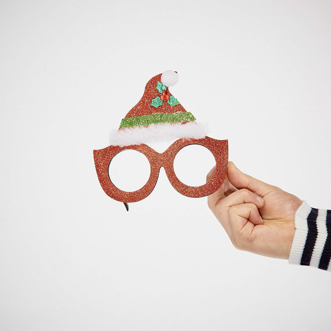 Weihnachtsmützen Brille