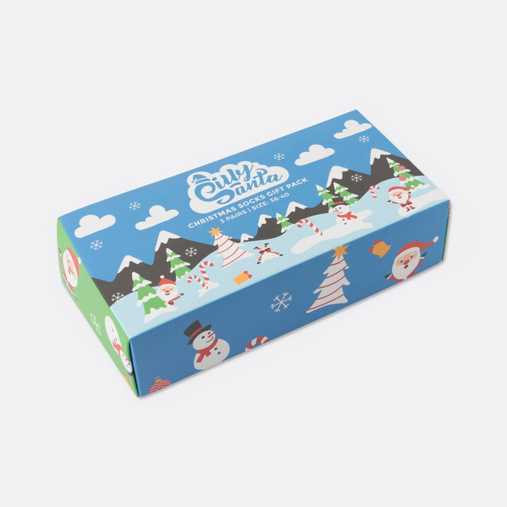 Weihnachtssocken Geschenkbox Kinder (3er-Pack)