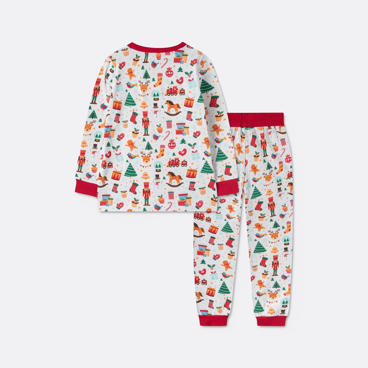Weißer Weihnachtstraum Weihnachtspyjama Kinder