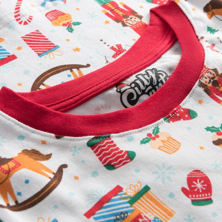 Weißer Weihnachtstraum Weihnachtspyjama Kinder
