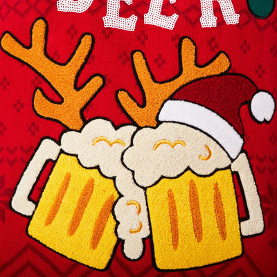 Beer Weihnachtspullover Herren