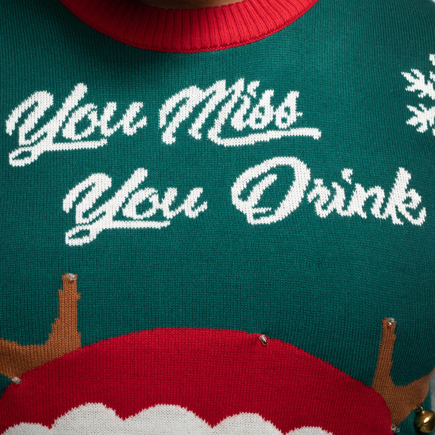 You Miss, You Drink! Weihnachtspullover Damen