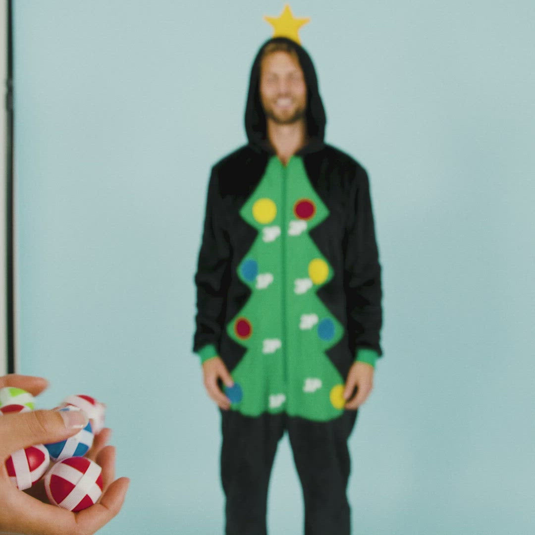 Weihnachtsbaum Onesie für Herren