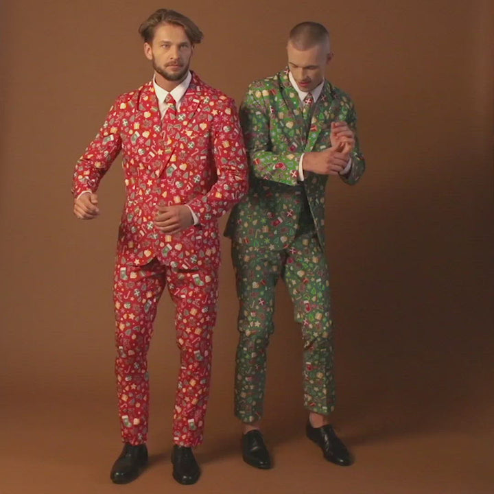 Grüner Weihnachtsblazer