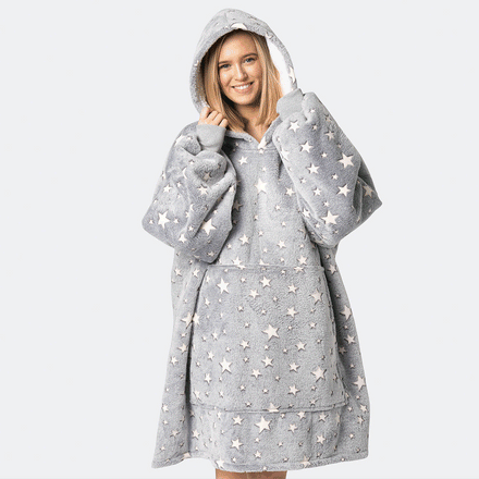 Graue Sterne HappyHoodie